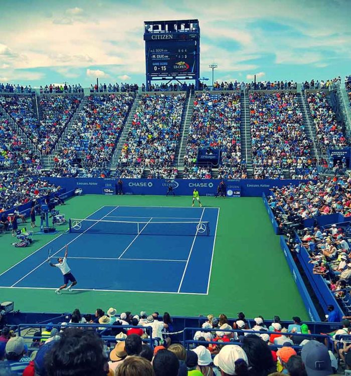 Tennis Match: Go Federer